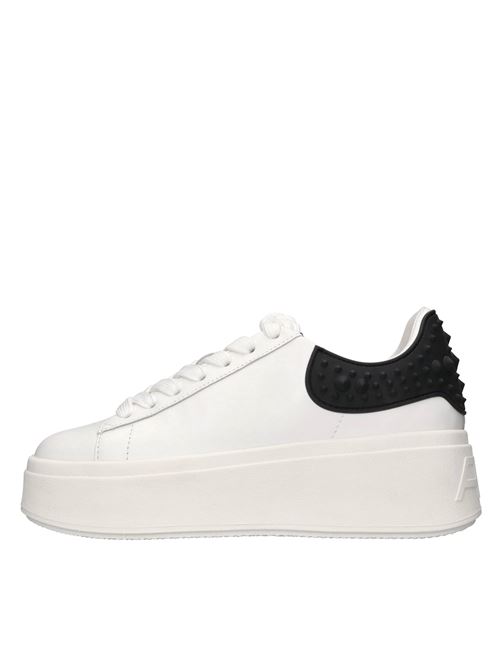  ASH | MOBY RUBBER SOFT NAPPA CALFBIANCO-NERO